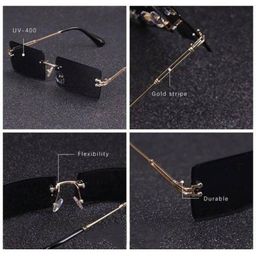 Arzonai Unisex Black Lens & Gold-Toned Rectangle Sunglasses with-picture-38