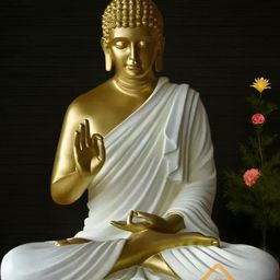 CraftEstate Gold-Toned Buddha Figurine Showpiece-image-91