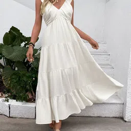 all about you Women Cap Sleeves Maxi Dress-image-34