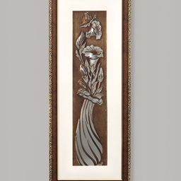 SHREE KALA HOME DECOR Brown & White 1 Piece Synthetic Wood Floral and Botanical Wall Paintings-image-79