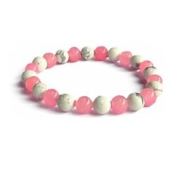 VIBESLE Unisex Multi-Coloured with Rose and White Artificial Beads Handcrafted Bracelet image 1