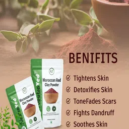 NeutraVed Moroccan Red Clay Powder Mask- 800 g image 4