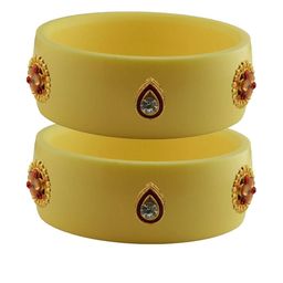 Vidhya Kangan Women Beige Bangle-image-15
