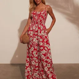 all about you Women Floral Print Basic Jumpsuit-9