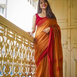 Sanwariya Silk Zari Silk Blend Kanjeevaram Saree-image-42