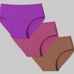Pack of 3 Women Hipster Purple, Pink, Maroon Panty-image-9