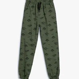 Koton Boys Printed Joggers Trousers-image-19