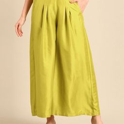 De Moza Women Striped Pleated Trousers-picture-42