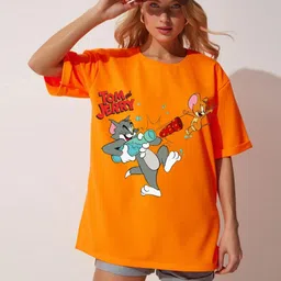 RAYACLOSET Women Printed Applique T-shirt-picture-31