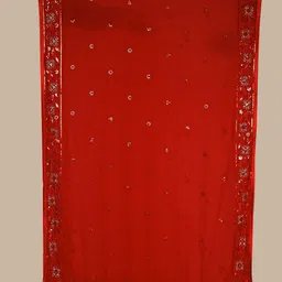 Dupatta Bazaar Embroidered Dupatta with Beads and Stones image 2