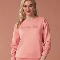 U.S. Polo Assn. Women Women Brand Logo Printed Sweatshirt-image-80