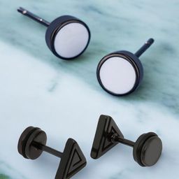 fabula Contemporary Studs Earrings-image-19
