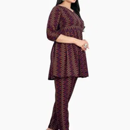 KANUDA Women Blue Poly Crepe Kurta Sets-picture-42