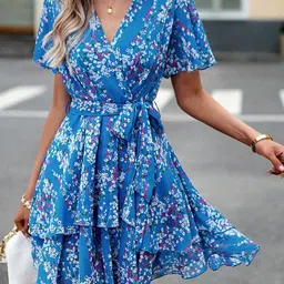 Mast & Harbour Print A-Line Dress-picture-17
