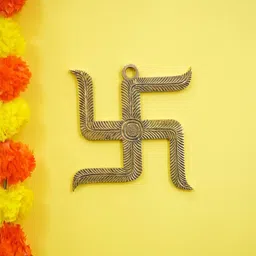 Ekhasa Textured Swastik Wall Hanging Decor-56