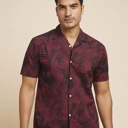 Mast & Harbour Men Relaxed Floral Opaque Printed Casual Shirt-picture-11