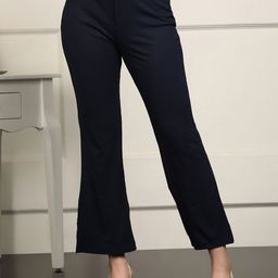 Smarty Pants Women Comfort Skinny Fit High-Rise Lint Free Trousers-picture-26