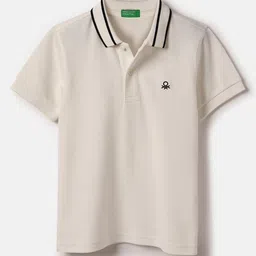 United Colors of Benetton Boys Polo Collar Pure Cotton T-shirt-picture-23