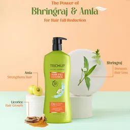 TRICHUP Hair Fall Control Shampoo With Bhringraj - 640 ml image 4