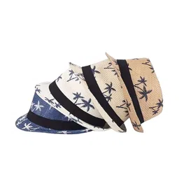 Infispace Men Assorted Self Design Fedora Hat image 5