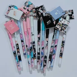 BTS GEL pen with attached Diary 0.35mm Nib Size 0.5mm Gel Pen-image-38