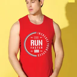WOOSTRO Pack Of 2 Printed Super Combed Cotton Gym Vests VWS26(RUN RED)(98 YELLOW)-image-72