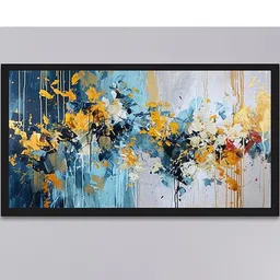 DEKORSTATION Multicoloured 1 Piece Canvas Abstract Wall Painting-image-55