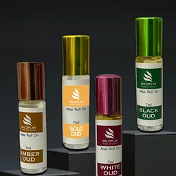 WILDPLAY Oudh Collection Set Of 4 Long Lasting Alcohol Free Attar - 7 ml Each-picture-8