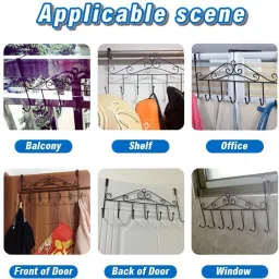 ashopper village ASV The Door Hook Hanger with 7 Hooks Hook Rail 7 image 5