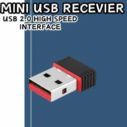 GUGGU (Wi-Fi Receiver) with Multi-Device Connectivity For All Pc System and LaptopH335 USB Adapter-24
