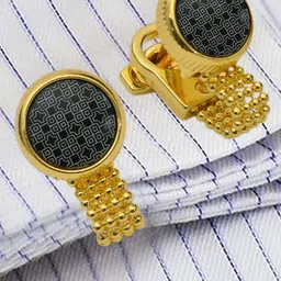 Curren Unisex Set Of 2 Printed Cufflink-27
