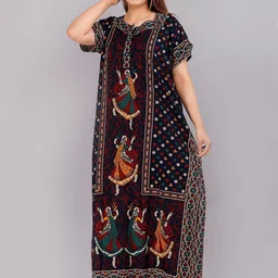 PR PINK ROYAL Printed Maxi Nightdress-picture-9