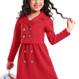 Hola Bonita Girls Embellished Top with Skirt-image-71