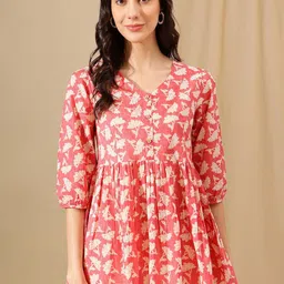KALINI Floral Print Cotton Top-image-54
