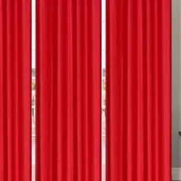 BELLA TRUE Red 3 Pieces Door Curtains-image-37
