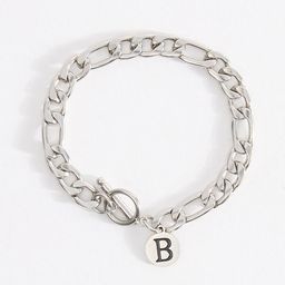 THE BEAR HOUSE Men Silver-Plated Stainless Steel Link Bracelet-20