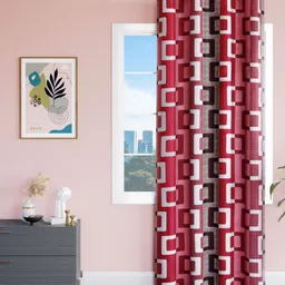 Aura Red Door Curtain-image-24