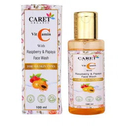 CARET ORGANIC Vitamin C With Raspberry & Papaya Face Wash For All Skin Type - 100 ml-35