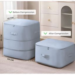 Yellow Weaves Grey Set of 2 Regular Drawer Organiser image 3