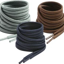 house of common shoe lace Round Navy brown grey 120cm 3pair Boot Hiking Sports Shoe Lace-image-62