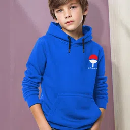 LONDON STREETS Unisex Kids Blue Anime Printed Hooded Sweatshirt-picture-39