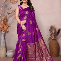 Styleveda Woven Design Zari Banarasi Saree-image-64