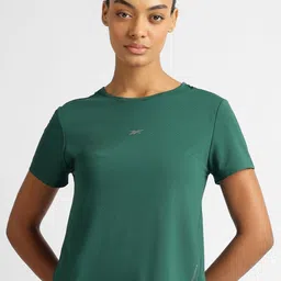 Reebok Women Solid Round Neck T-shirt-52