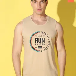 WOOSTRO Pack Of 2 Printed Combed Cotton Gym Vests VWS26(RUN RUST)(MORE ORANGE)-image-93