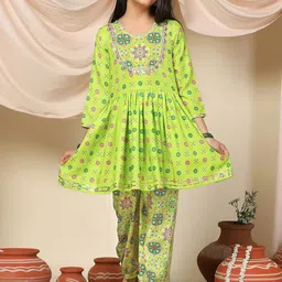 BAESD Girls Floral Printed Regular Kurta with Salwar-image-77