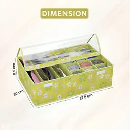 Aura Green Set of 4 Reusable Drawer Organiser Organisers image 5