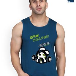 SLOWLORIS Pack Of 2 Printed Round Neck Sleeveless Bio-Wash Innerwear Vest-picture-16