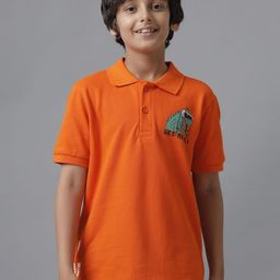 UNDER FOURTEEN ONLY Boys Polo Collar Cotton T-shirt-picture-11