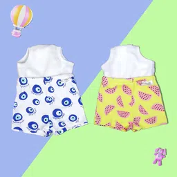 Snugkins Toddlers Kids Pack of 2 Printed Cotton Potty Training Shorts-image-47