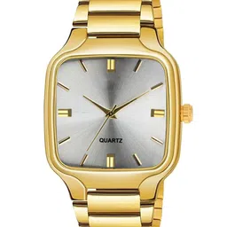JUST LIKE Men Dial & Stainless Steel Bracelet Style Straps Analogue Watch gold redu Silver dial 105-image-42